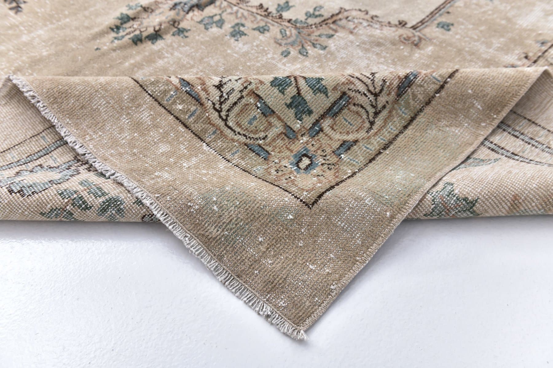 Rug 330x233 cm, beige, wool, Turkey, 1970s. - 213908