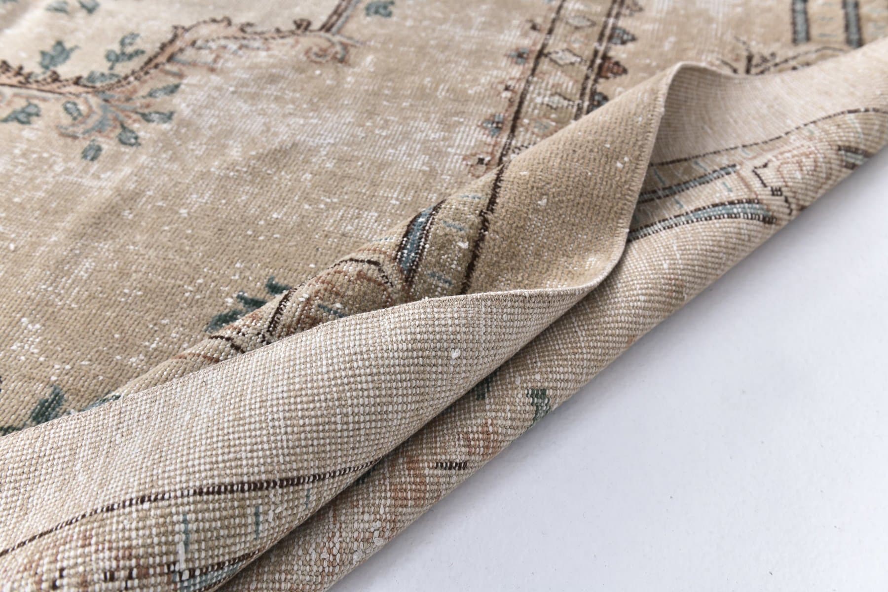 Rug 330x233 cm, beige, wool, Turkey, 1970s. - 213903