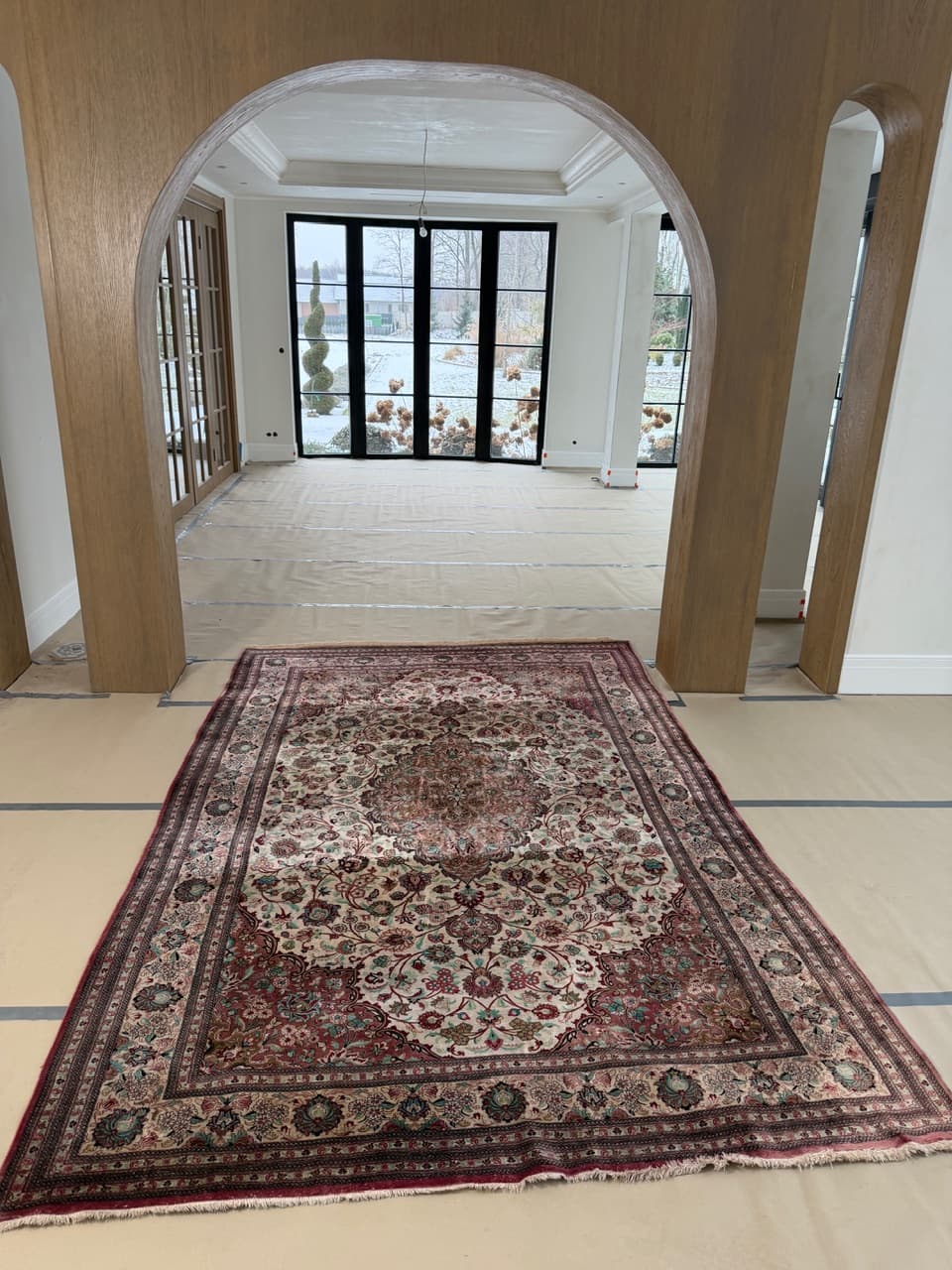 Dywan Ghoum, 320x205 cm, jedwab multikolor, Iran - 213649