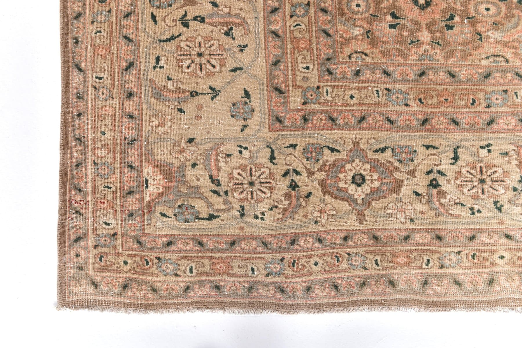 Dywan 288x356 cm, brązowy, wełna, Turcja, lata 60. - 213704