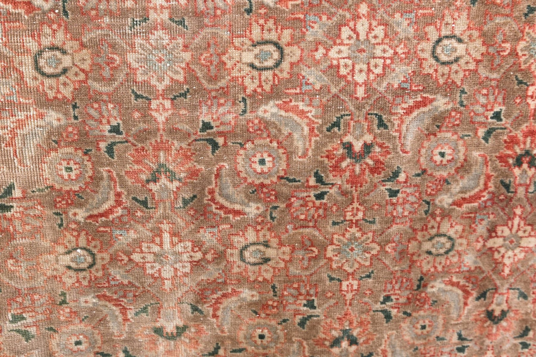 Dywan 288x356 cm, brązowy, wełna, Turcja, lata 60. - 213708