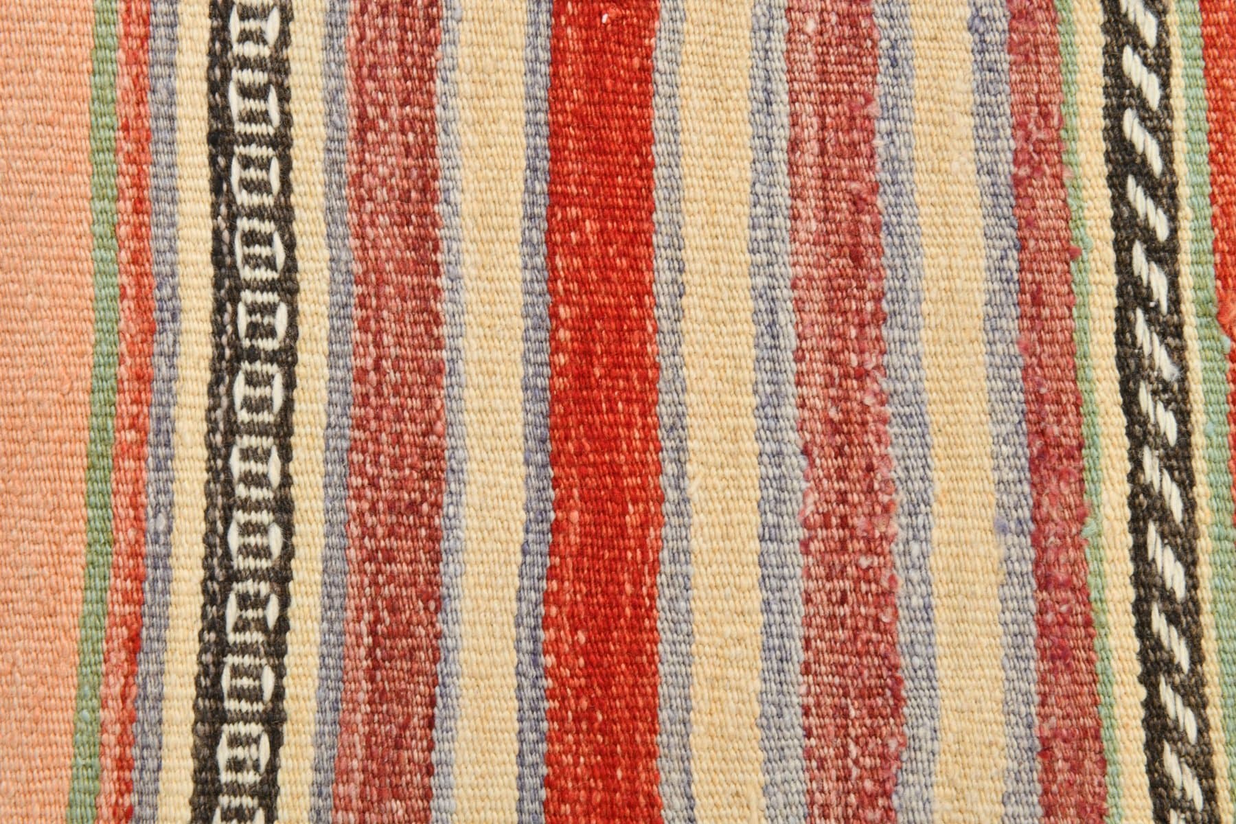 Kilim 151x246 cm, pomarańczowy, wełna, Turcja, lata 60. - 214445