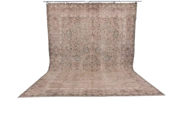 Rug 382x282 cm, brown, wool, Turkey, 1950s