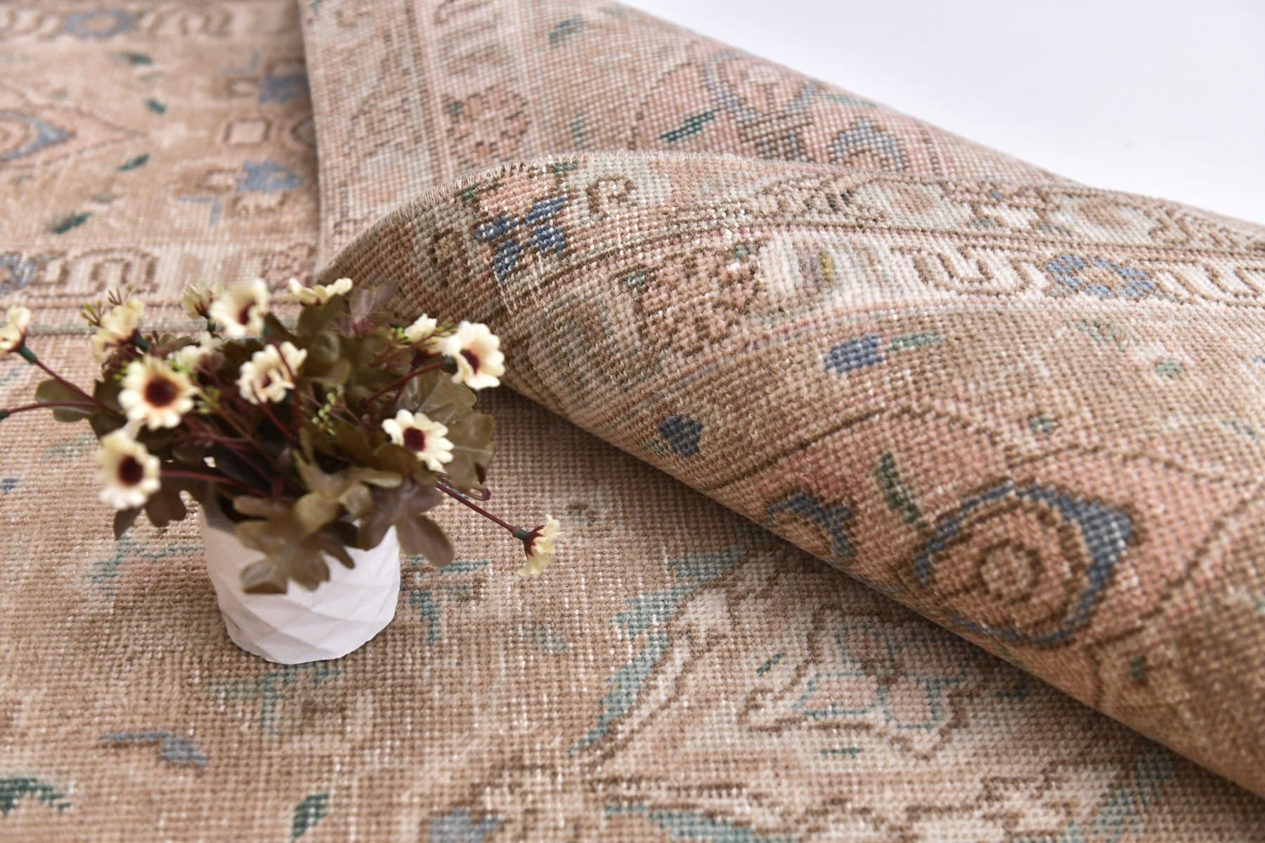 Dywan 382x282 cm, brązowy, wełna, Turcja, lata 50. - 214315