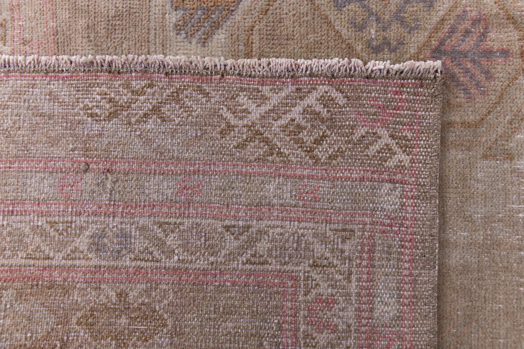 Rug 378x299 cm, beige, wool, 1960s - 214309