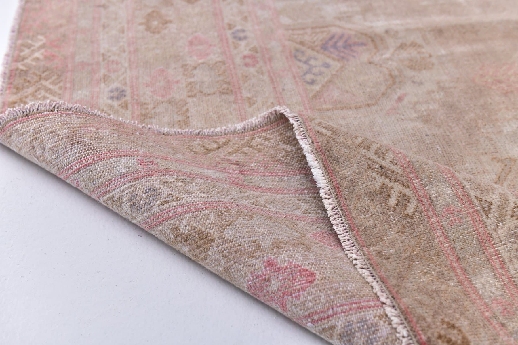 Rug 378x299 cm, beige, wool, 1960s - 214313