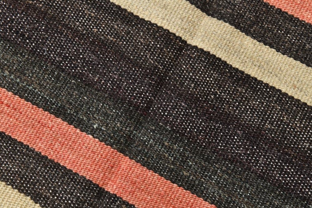 Kilim 235x144 cm, brown, wool, 1970s - 214297