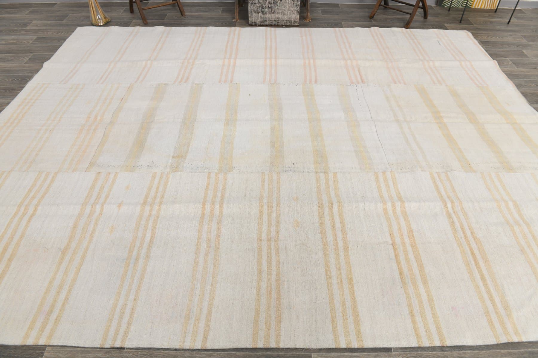 Kilim 287x370 cm, ivory, hemp, 1980s - 214274