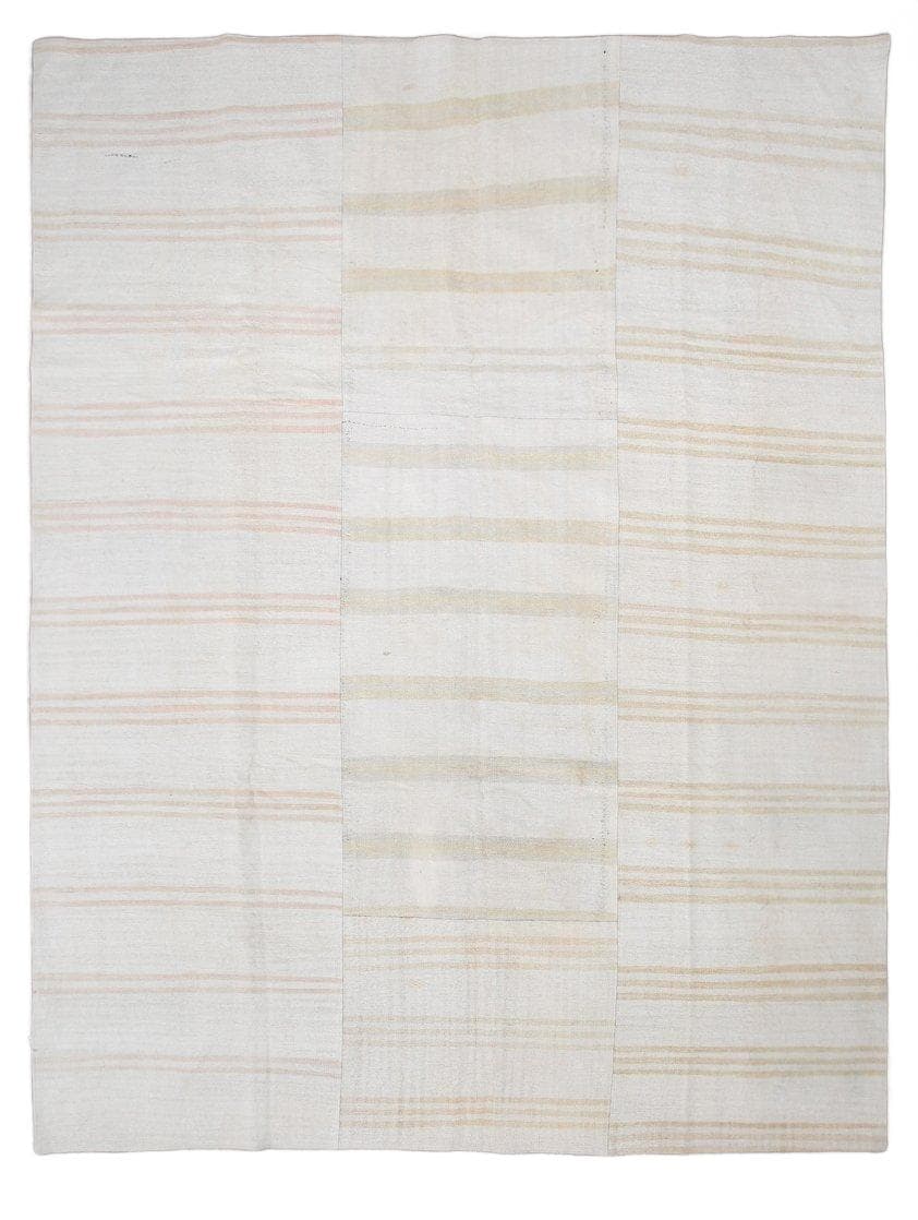 Kilim 287x370 cm, ivory, hemp, 1980s