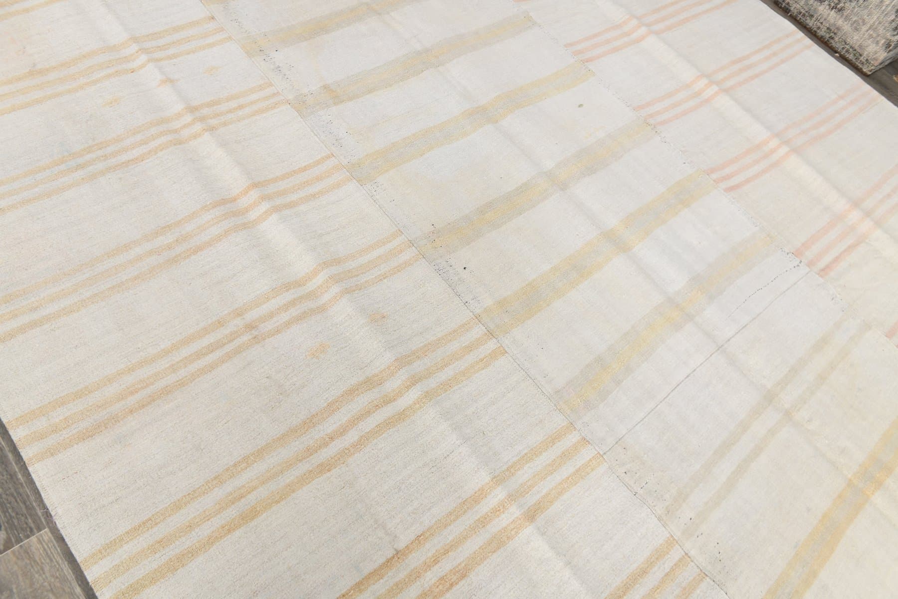 Kilim 287x370 cm, ivory, hemp, 1980s - 214275