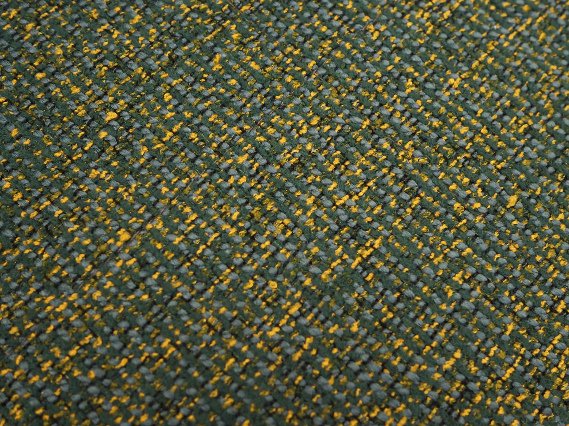 Sofa rozkładana, zielony melanż, metal czarny, Włochy, lata 70. - 15522