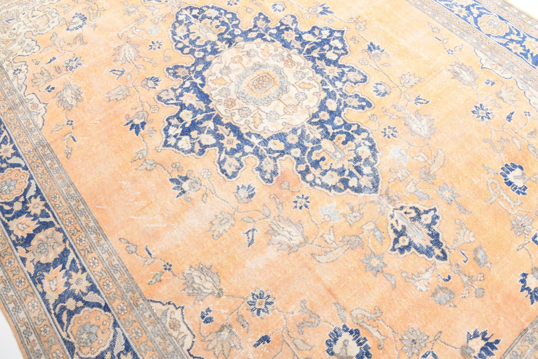 Rug 356x258 cm, beige, wool, 1970s - 214254