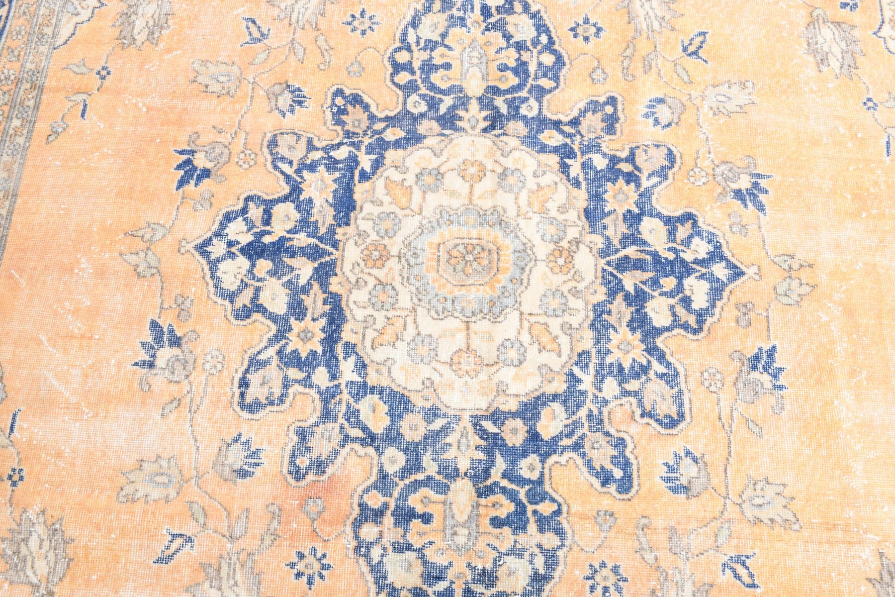 Rug 356x258 cm, beige, wool, 1970s - 214257