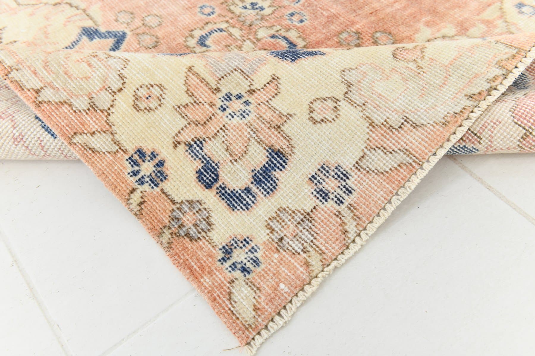 Rug 368x252 cm, pink, wool, 1970s - 214232