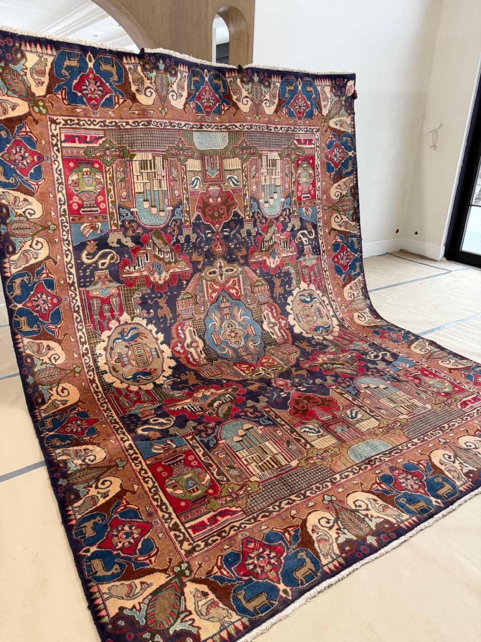 Nowy Dywan Perski Kaszmirowy Wełniany Kaschmar Figural - 214170