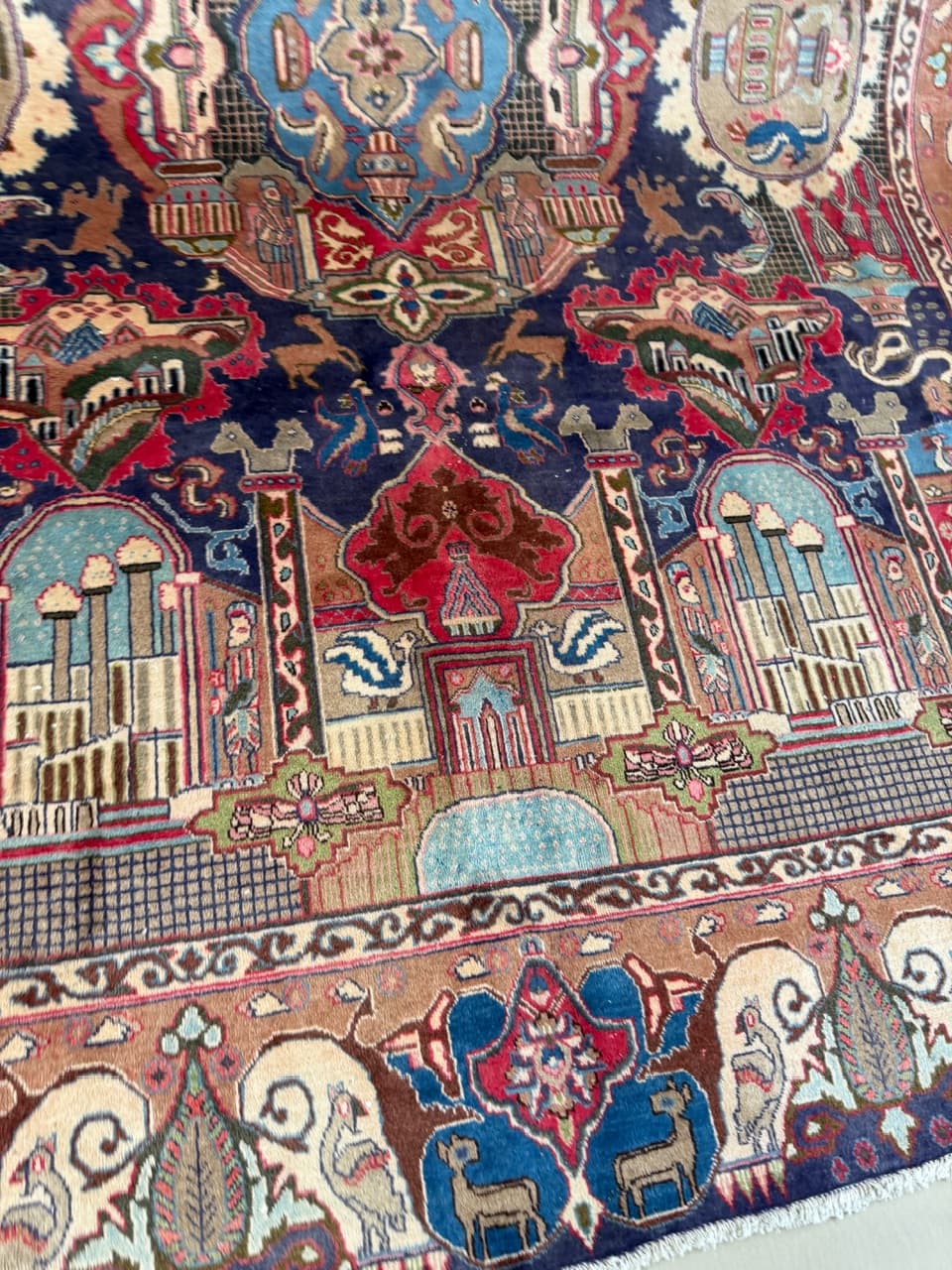 Nowy Dywan Perski Kaszmirowy Wełniany Kaschmar Figural - 214172