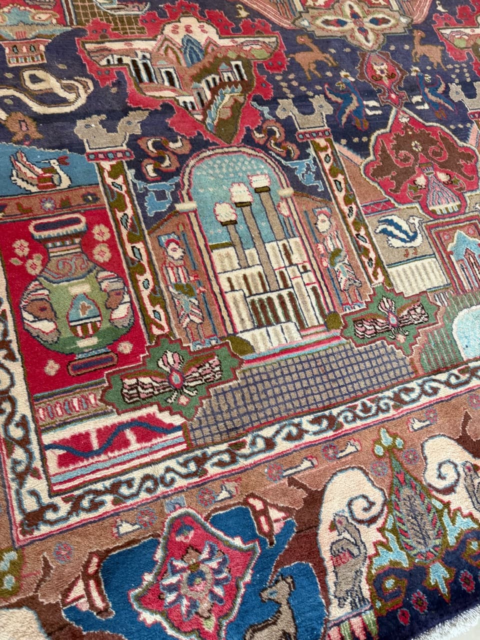 Nowy Dywan Perski Kaszmirowy Wełniany Kaschmar Figural - 214171