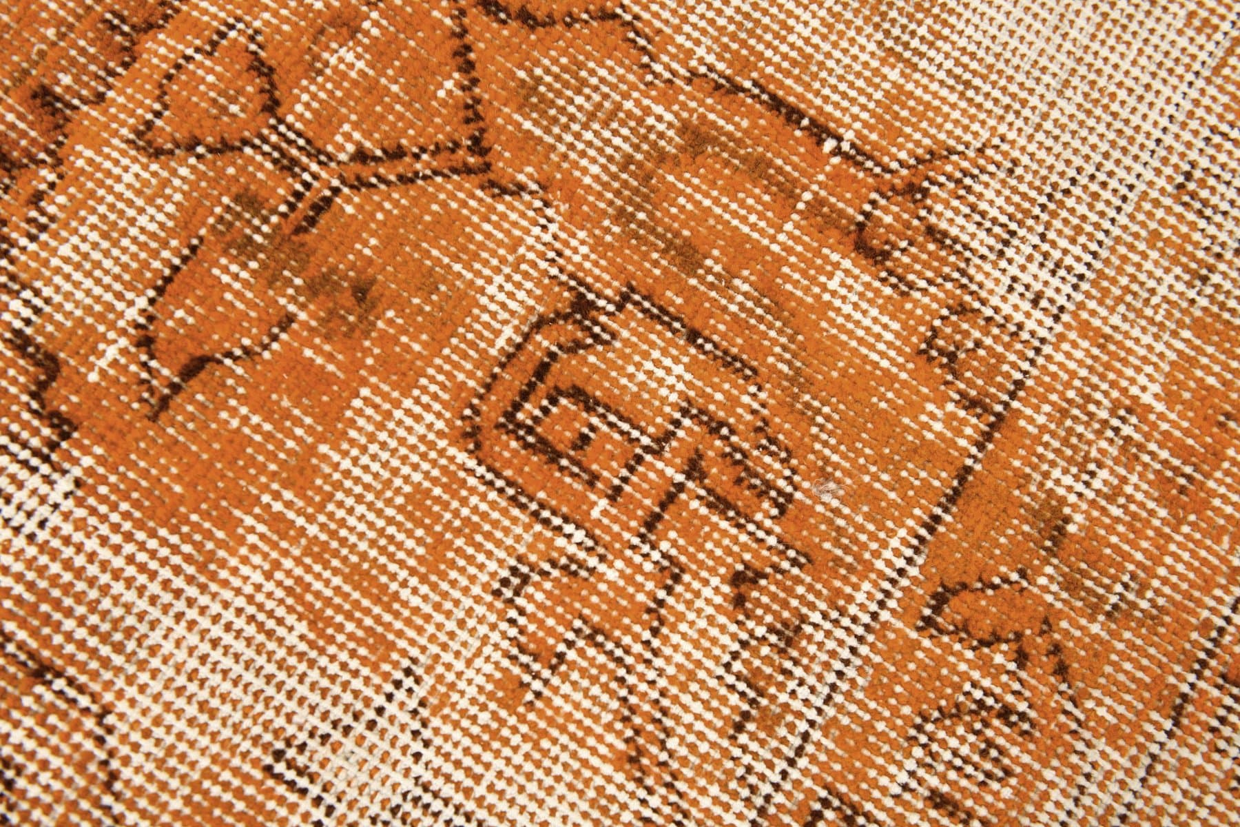 Rug 165x53 cm, Orange, Wool, 1960s - 214465