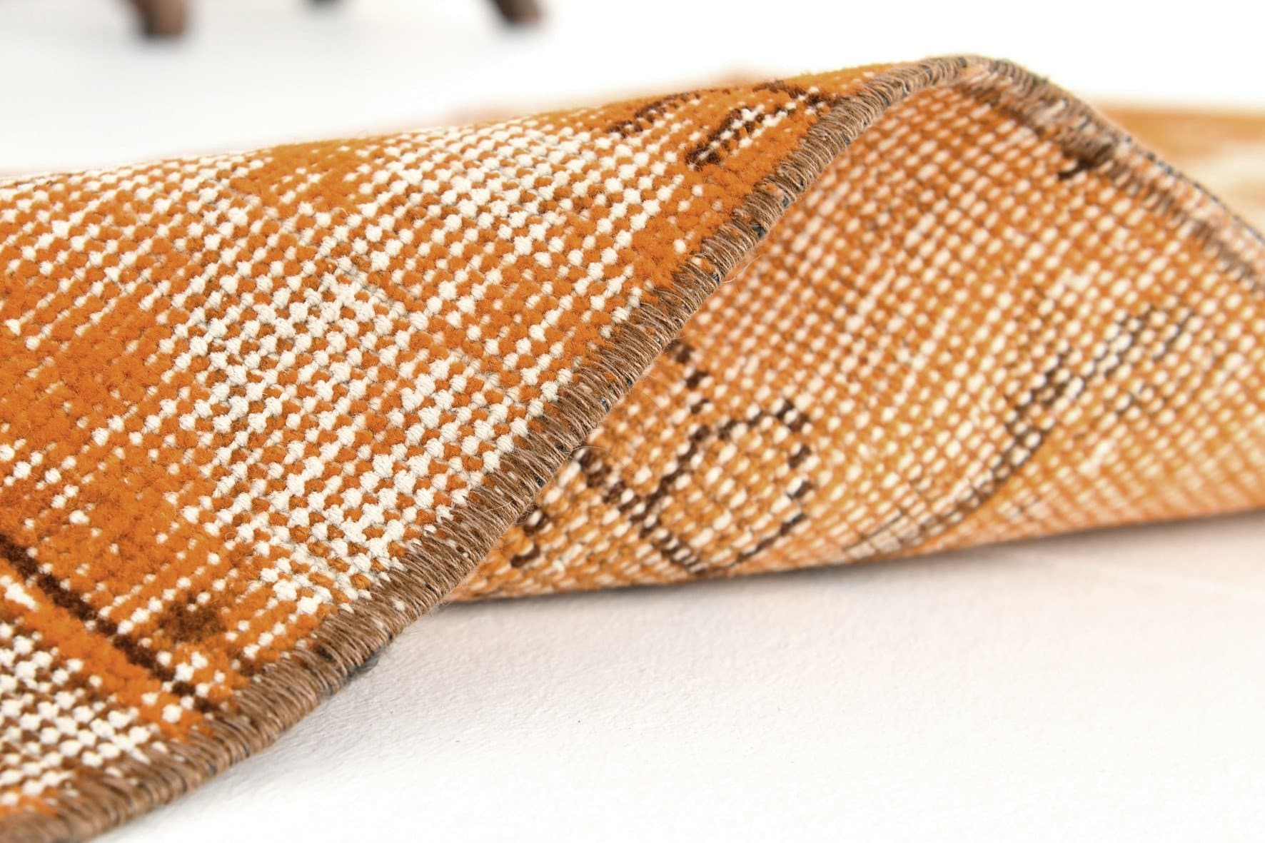 Rug 165x53 cm, Orange, Wool, 1960s - 214461