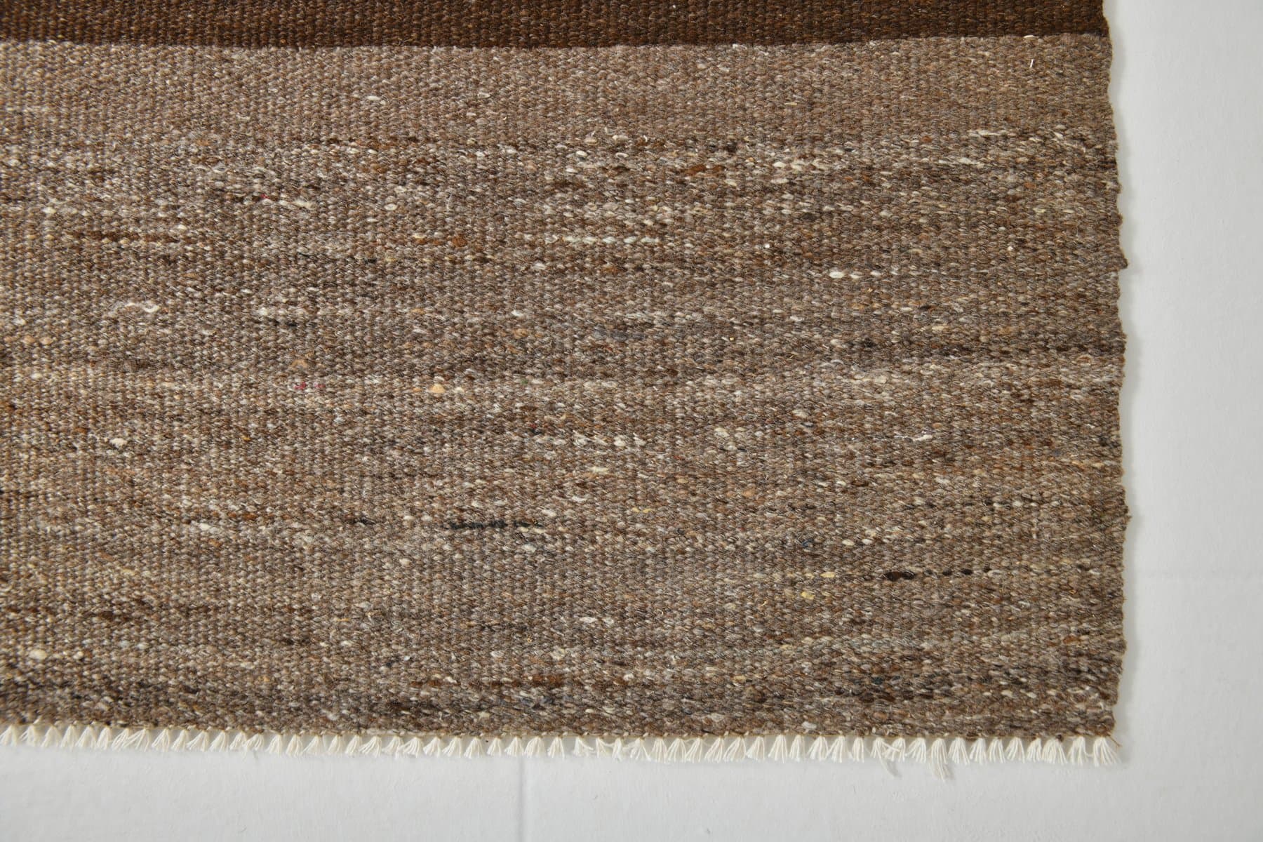 Kilim 389x304 cm, brown, wool, 1970s - 214759