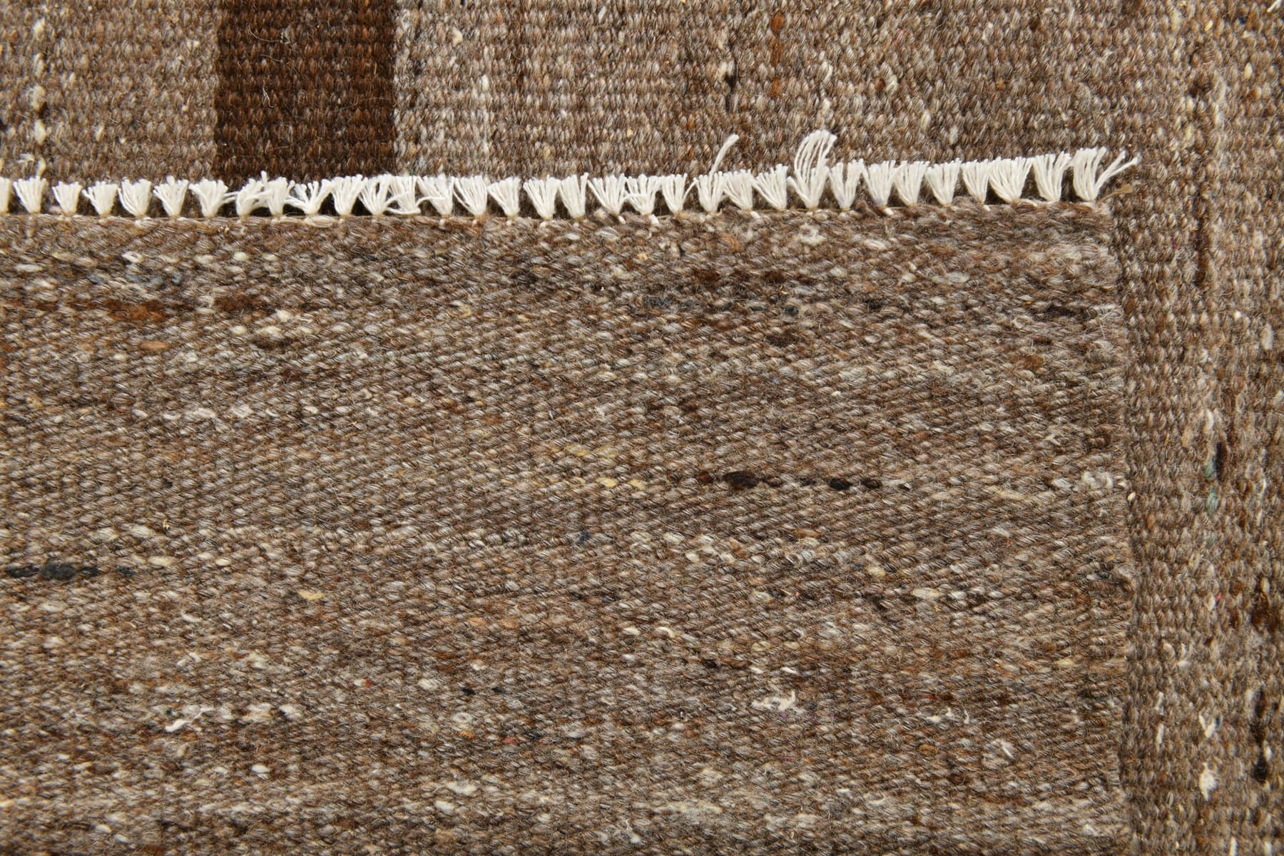 Kilim 389x304 cm, brown, wool, 1970s - 214751