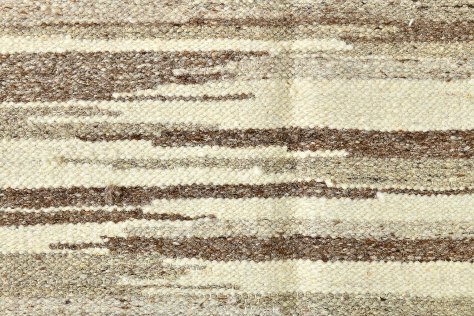 Kilim 359x265 cm, beżowy, wełna, lata 70. - 214744