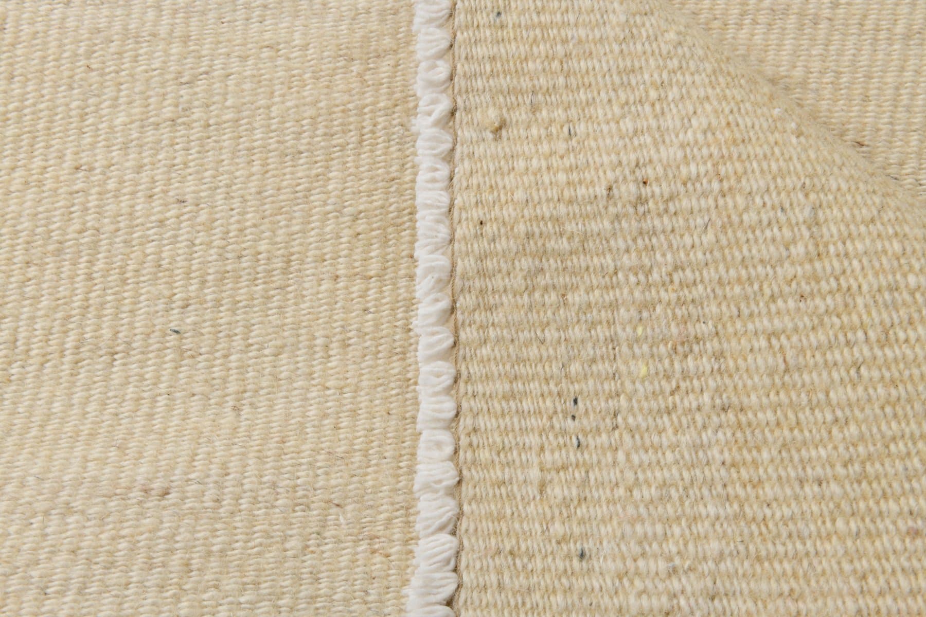 Kilim 113x66 cm, beżowy, wełna, lata 70. - 214652
