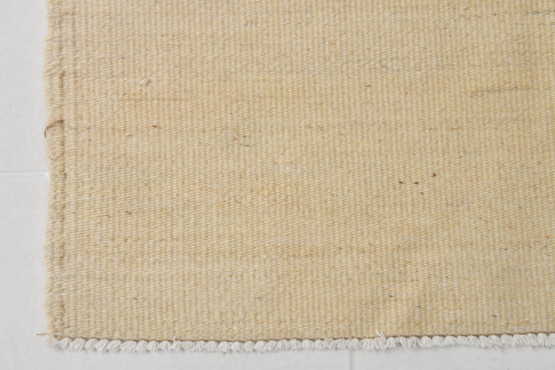 Kilim 113x66 cm, beżowy, wełna, lata 70. - 214649