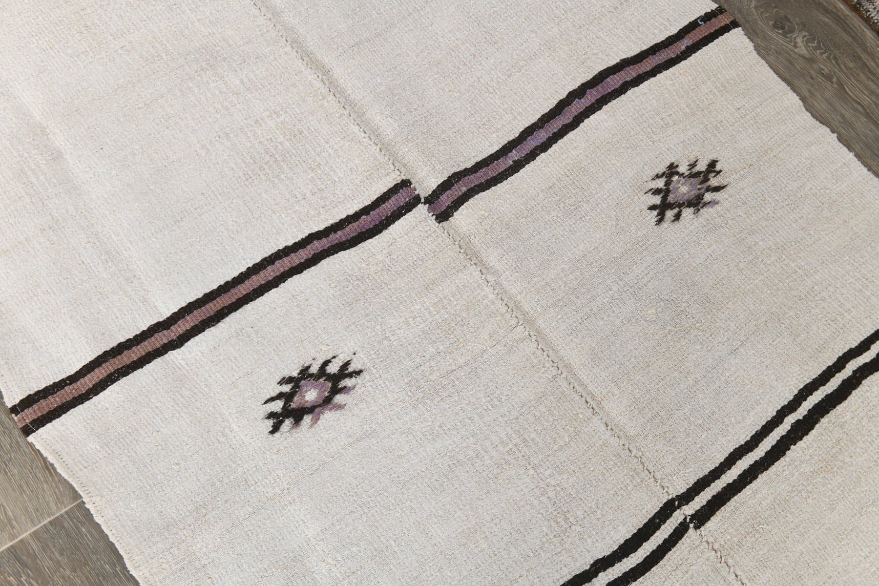 Kilim 105x235 cm, beige, hemp, 1970s - 214611