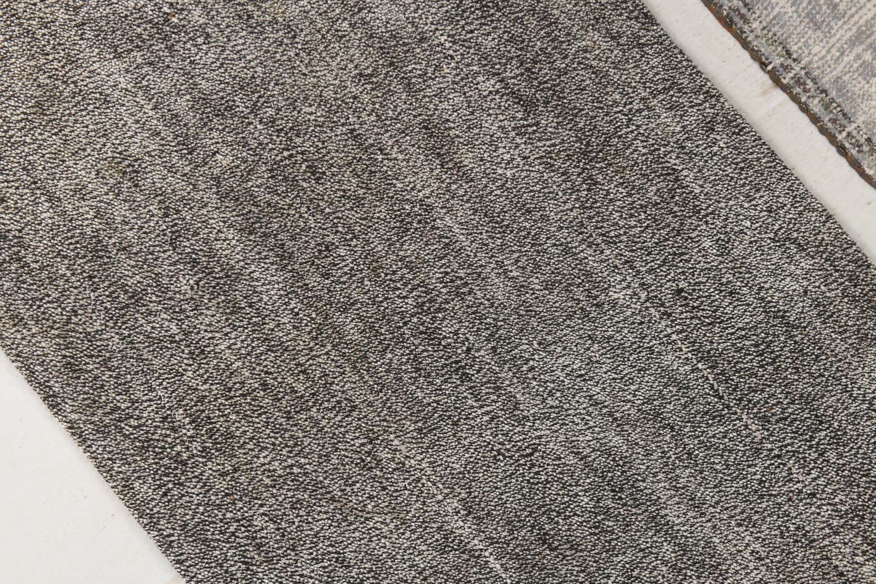 Chodnik 200x60 cm, szary, wełna, lata 70. - 214593