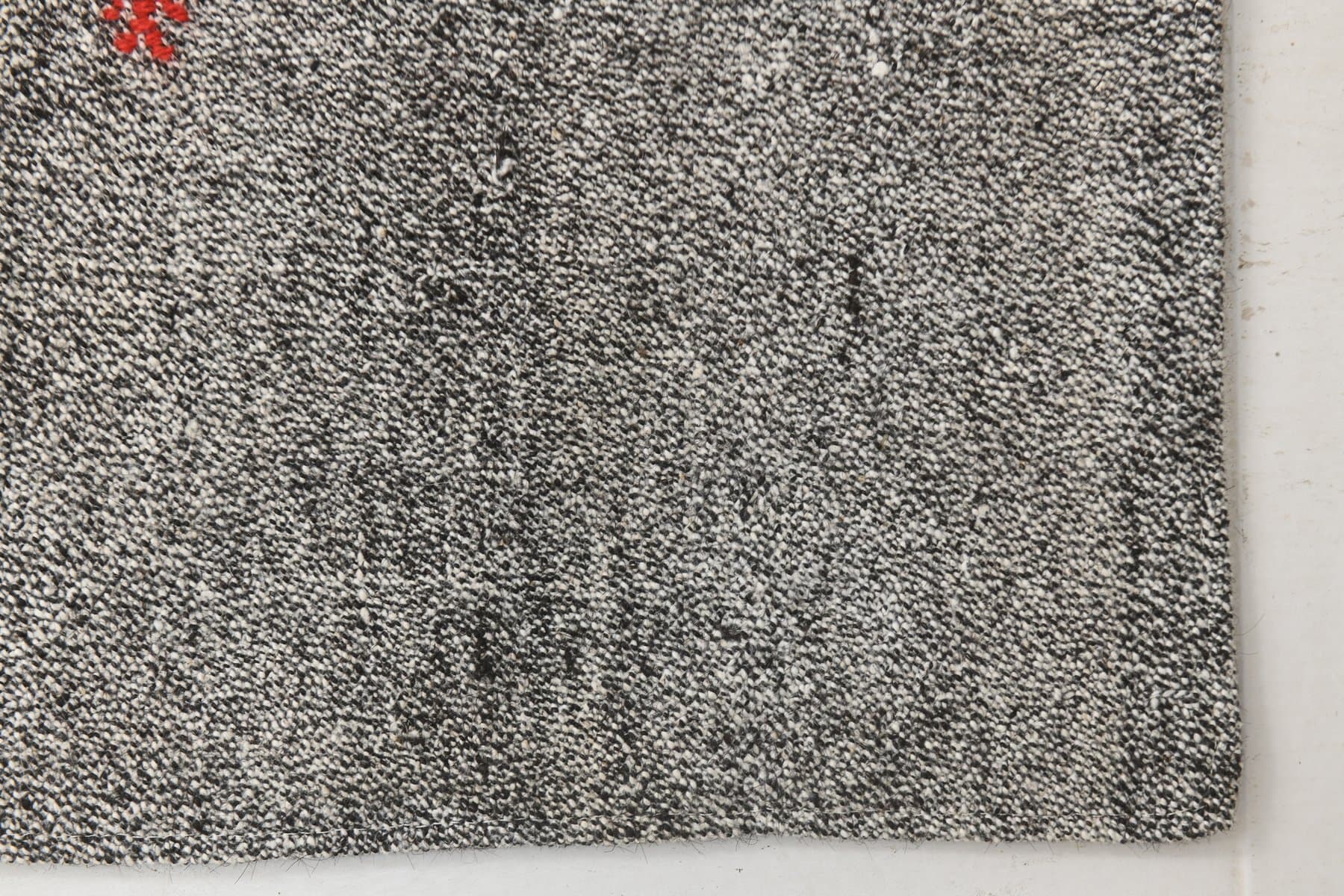 Chodnik 234x65 cm, szary, wełna, lata 70. - 214583