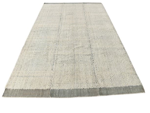 Kilim 307x197 cm, beżowy, wełna, lata 70.