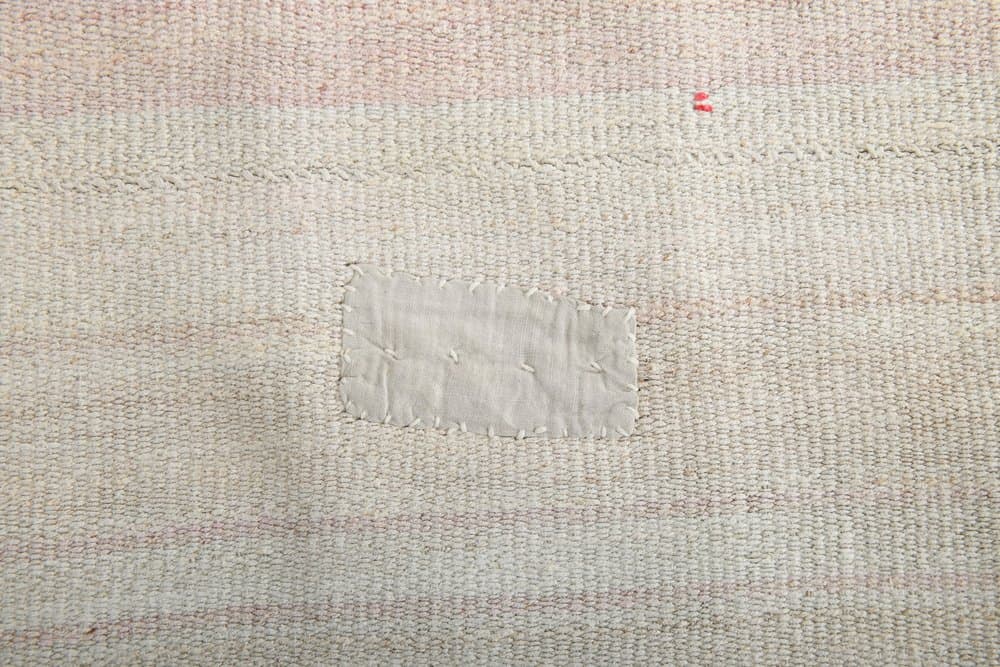 Kilim 178x183 cm, beżowy, konopie, lata 70. - 214546