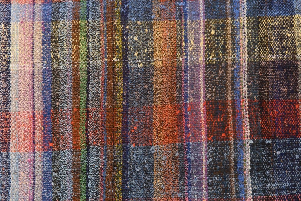 Kilim 222x309 cm, Red, Blue, Wool, 1960s - 214887