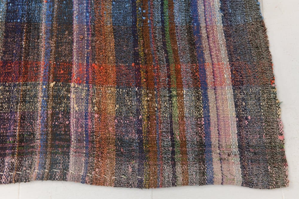 Kilim 222x309 cm, Red, Blue, Wool, 1960s - 214891