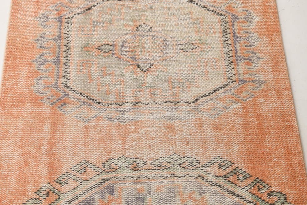 Runner 339x80 cm, orange, wool, 1960s - 214939