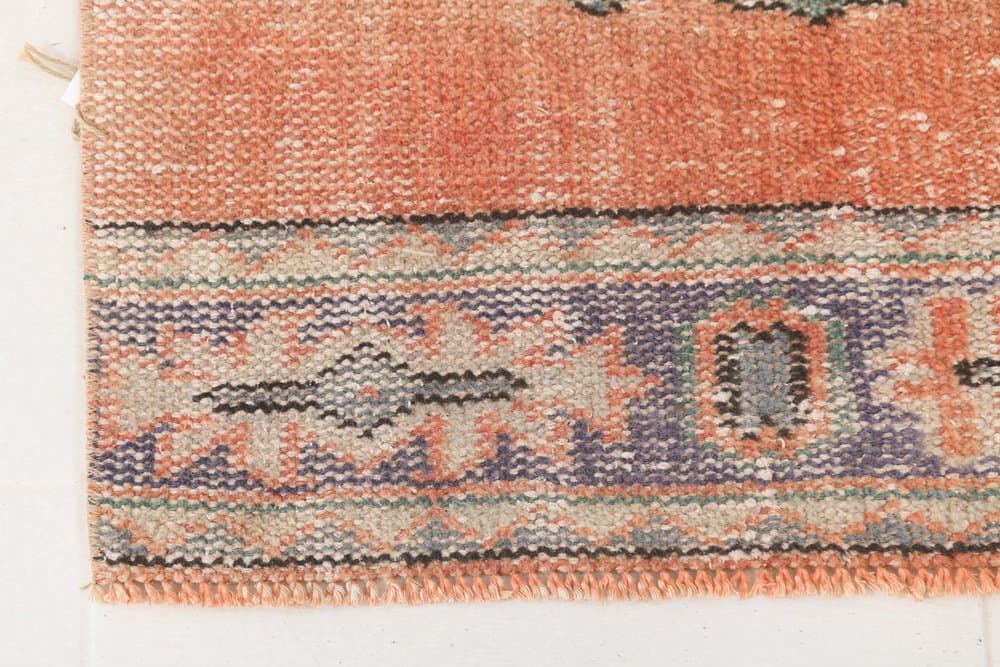 Runner 339x80 cm, orange, wool, 1960s - 214942