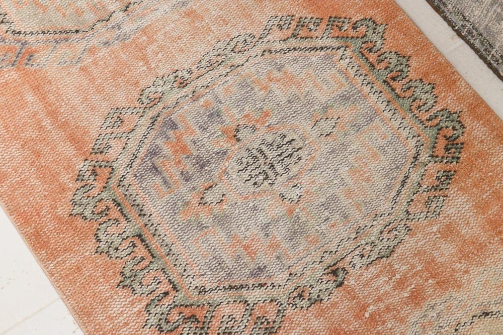 Runner 339x80 cm, orange, wool, 1960s - 214938