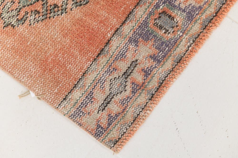 Runner 339x80 cm, orange, wool, 1960s - 214933