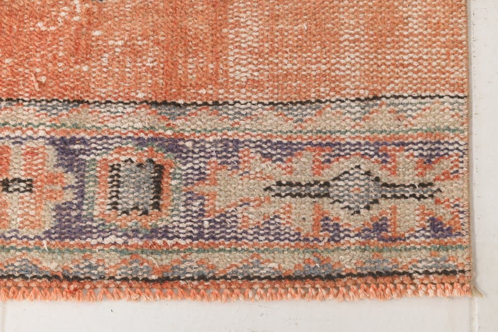Runner 339x80 cm, orange, wool, 1960s - 214943