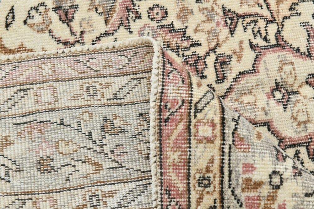 Dywan 186x270 cm, szary, czerwony, wełna, lata 70. - 215177