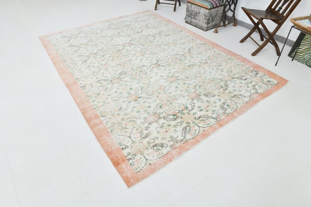 Rug 283x202 cm, ivory, wool, 1970s - 215165