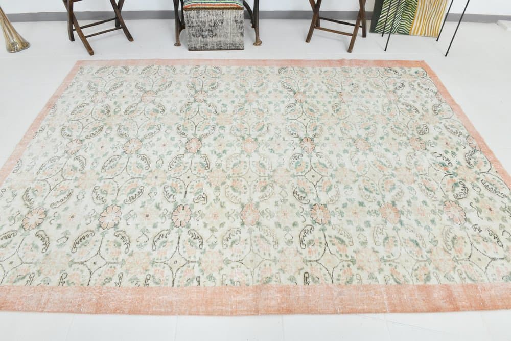 Rug 283x202 cm, ivory, wool, 1970s - 215167