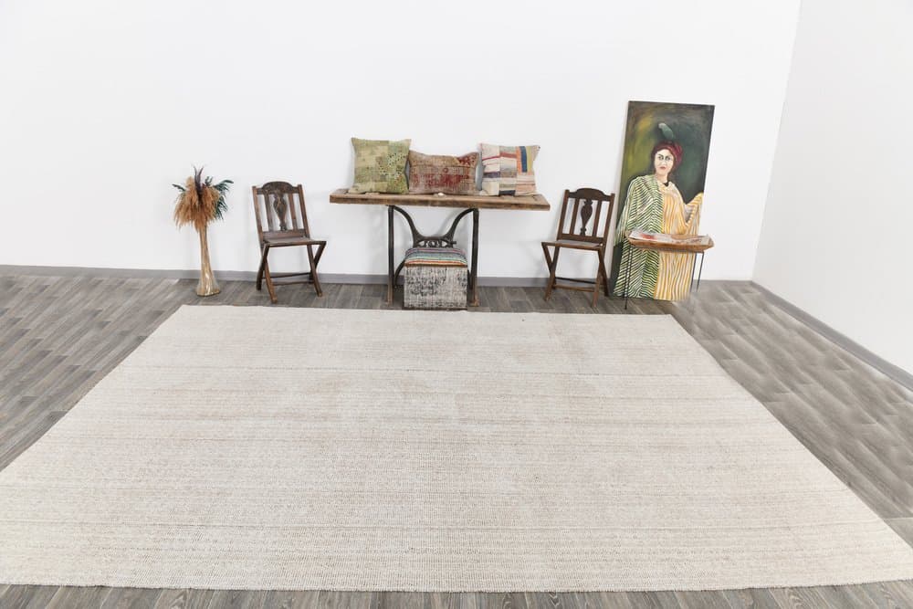 Kilim 356x273 cm, beżowy, wełna - 215127