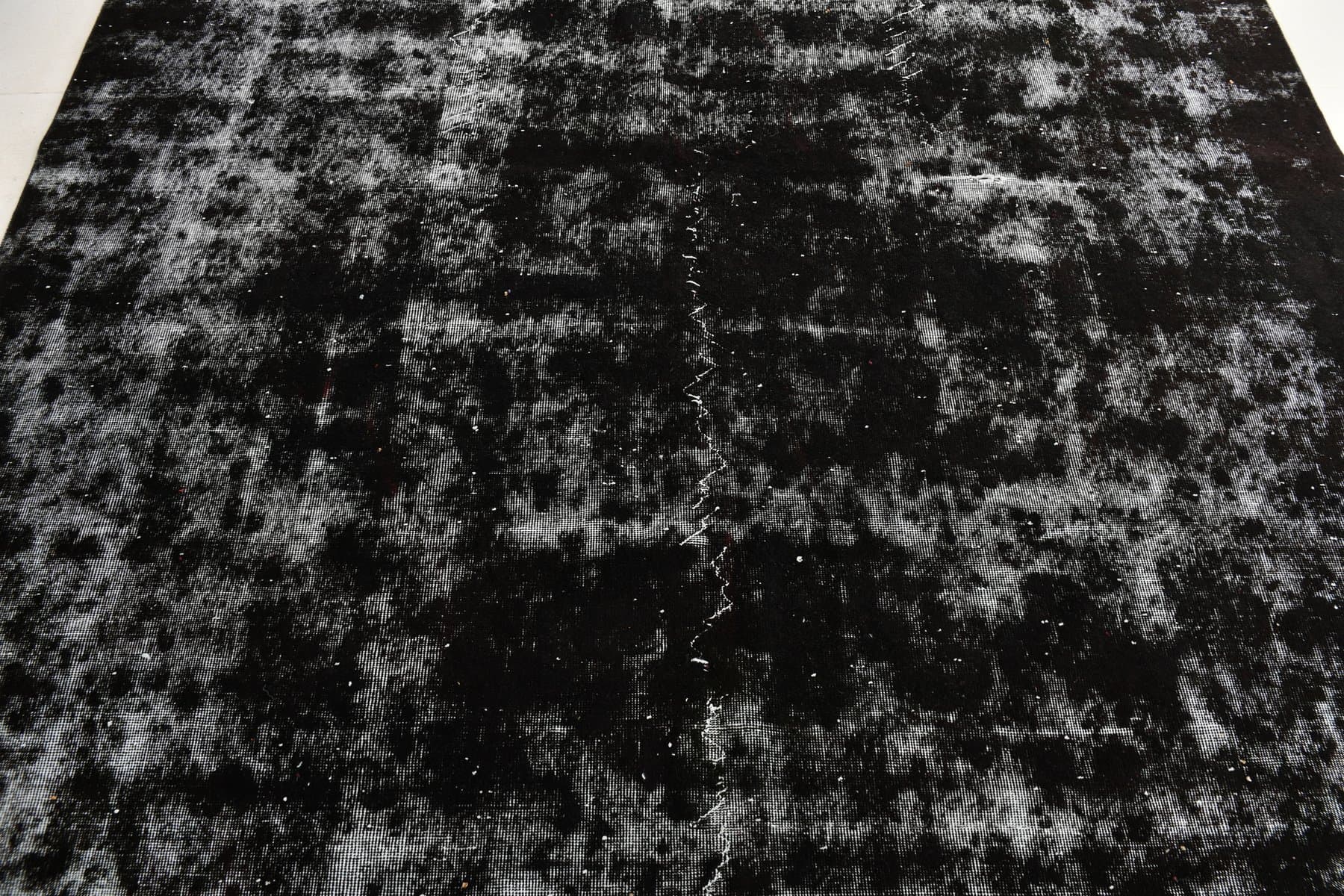 Dywan 347x243 cm, czarny, szary, wełna, lata 70. - 215117