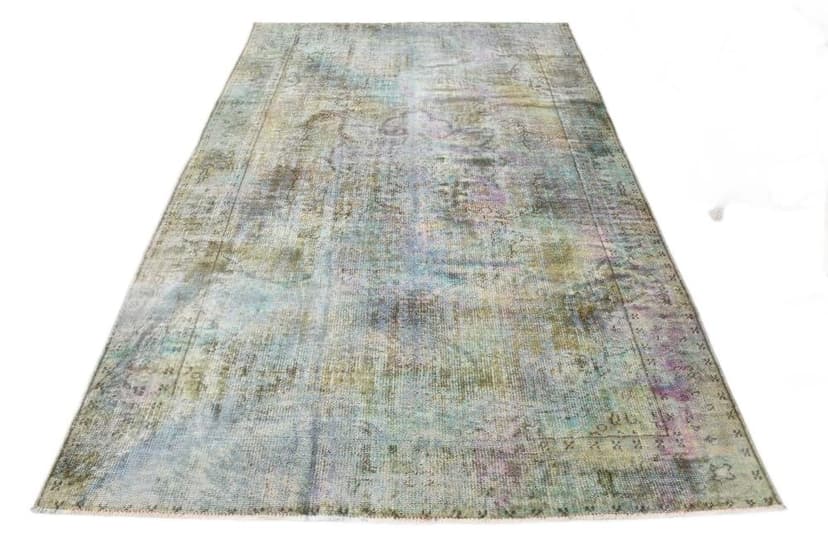 Rug 191x296 cm, Blue, Green, Wool, 1970s