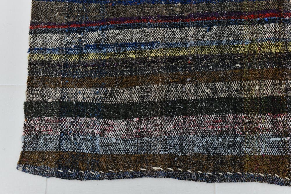 Kilim 115x271 cm, green, turquoise, wool, 1960s - 215636