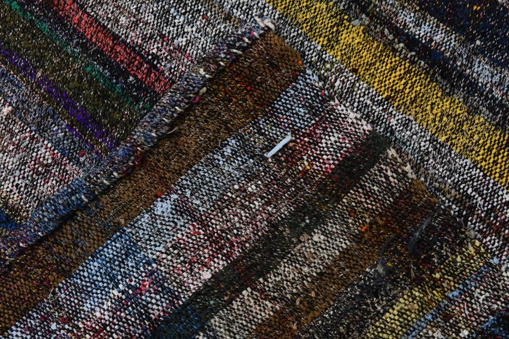 Kilim 115x271 cm, green, turquoise, wool, 1960s - 215630