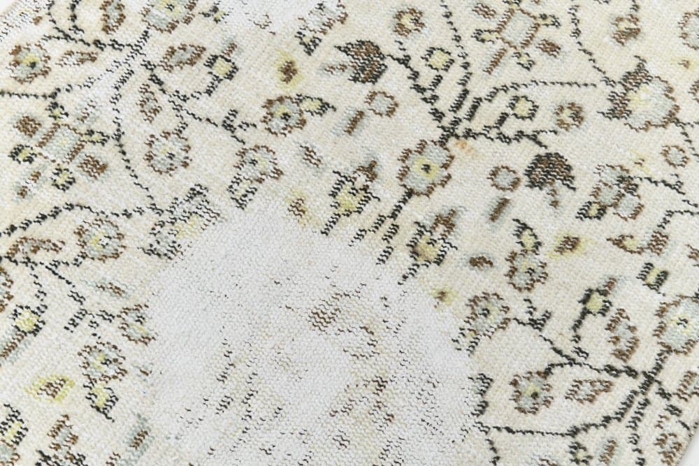 Rug 195x78 cm, beige, wool, 1970s - 215612