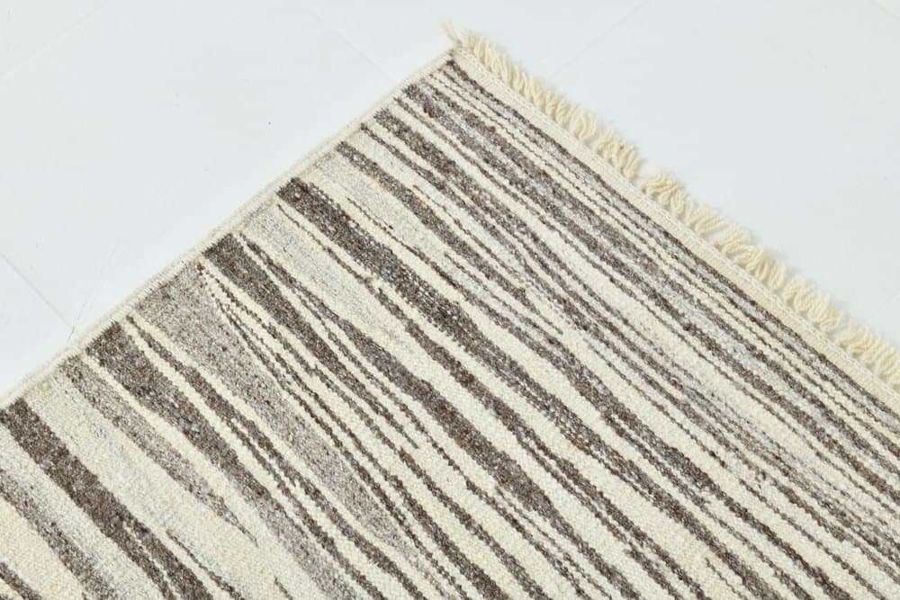 Kilim 238x324 cm, beżowy, wełna, lata 70. - 215565